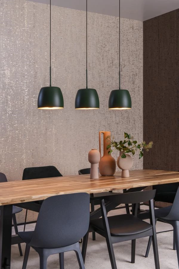 Lucide NOLAN - Hanglamp - 3xE27 - Groen - sfeer 2